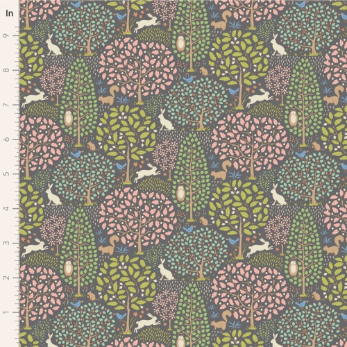 Tilda Patchwork Stoff Baumwolle - Sanctuary - Greygreen